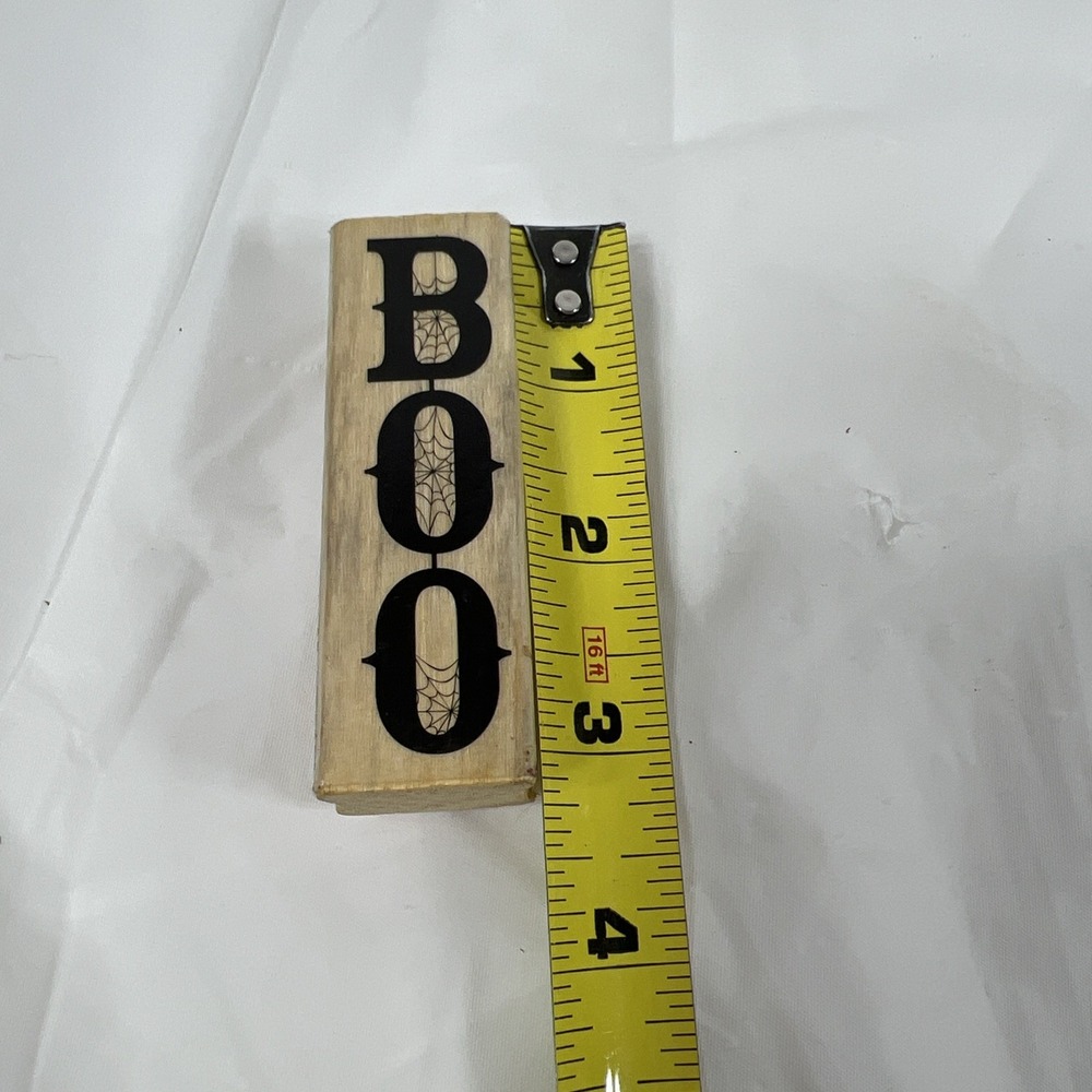 Craft‎ smart BOO Wood Mount Rubber Stamp - Picture 9 of 9